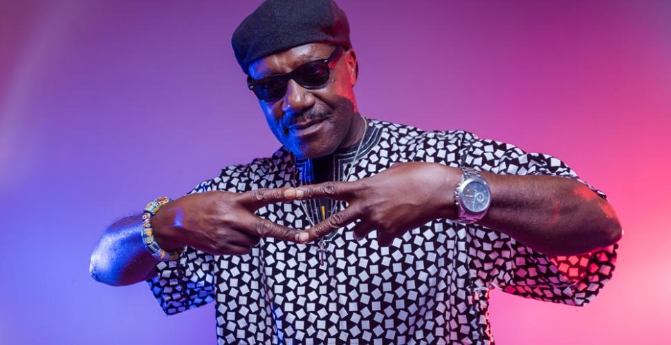 Ghanaian musician performing